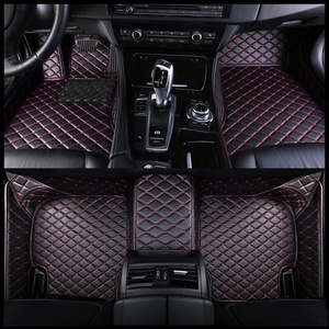 Alfombrillas de Cuero de Lujo para Automóvil, Juego de 4 Piezas para <span class=keywords><strong>Audi</strong></span> y Honda, Diseño Antideslizante con Punzonado, 3.5 mm de Grosor - Product Image 4