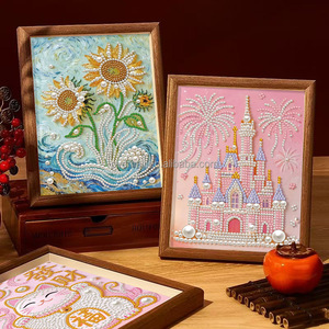 Kit de Peinture Diamant 5D DIY Style Point Partiel, <span class=keywords><strong>Toile</strong></span> Imprimée Dessins Animés pour Enfants, Peinture Diamant Faite Main, Décoration Maison - Product Image 3