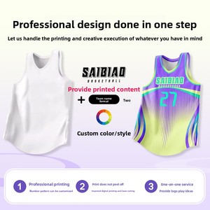 <span class=keywords><strong>Maillot</strong></span> <span class=keywords><strong>de</strong></span> basketball sans manches à impression intégrale numérique pour homme, séchage rapide, respirant, numéro américain, pour <span class=keywords><strong>enfant</strong></span>, été - Product Image 6