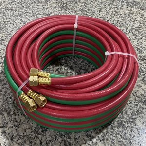 Высококачественный 300psi EPDM Резиновый двойной сварочный шланг 1/4 "X50FT с 9/16" BB фитинги для североамериканского рынка - Product Image 3