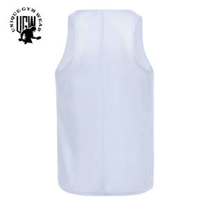 Camisetas Deportivas sin Mangas para Hombre, Estilo Urbano, Cuello en V, Transpirables, de Secado Rápido, Estampadas, de Primera Calidad, 100% Algodón, Venta al Por Mayor - Product Image 2