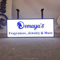Enseigne extérieure personnalisée avec logo Caisses lumineuses publicitaires à LED Enseigne extérieure à double face pour boîte lumineuses à LED Enseigne pour restaurant