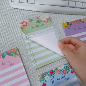 Nouveauté : Mini bloc-notes adhésif sans résidus, papier mémo, papeterie mignonne à fleurs, bloc-notes pour l'étude - Product Image 4
