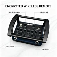 Télécommande hydraulique sans fil industrielle anti-interférence, ensemble de télécommandes pour grues portiques multi-ports utilisées sur site