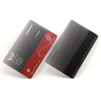 Carte de visite VIP personnalisée en PVC transparent avec feuille d'argent magnétique, impression offset et logo personnalisé