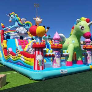 Castillo Inflable Comercial Portátil con Tobogán, Castillo Inflable para Niños con Soplador - Product Image 2