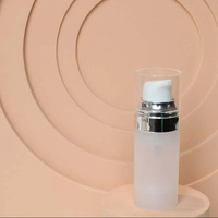 Flacon à pompe sans air PP emballage cosmétique pour shampooing soins de la peau soins des cheveux 15ml/30ml/50ml couleur personnalisée et sérigraphie