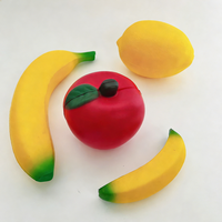 YIWUPOWER Jouet anti-stress en mousse de polyuréthane PU, fruits (banane, citron, pomme), doux à presser, jouet relaxant
