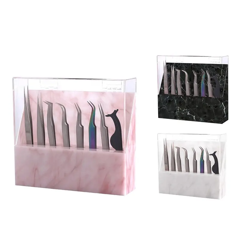 private label stainless lash extention tweezers kits straight /curved/isolation lash tech tweezers in bulk