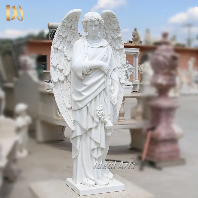 Amogeeli in pietra 7 cm Statuetta decorativa con angelo custode 