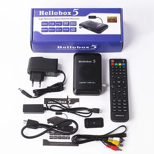 1080P HD DVB S2 s2x T2 Combo hellobox5 Hỗ trợ 3G 4G Dongle H.265 HEVC PVR OSD lừa đảo + hellobox 5 kỹ thuật số vệ tinh thu truyền hình - Product Image 2