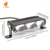 Mini calandre de voiture super lumineuse avec lentille de projecteur LED avant avec phares haute performance à trois yeux