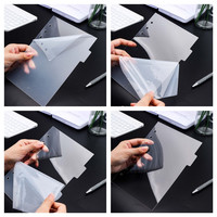 Séparateurs de classeur A5 A6 A7 en acrylique transparent avec film protecteur, index à 6 onglets, séparateurs de pages