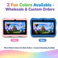 Tablet Infantil de 7 Pulgadas con Android 12.0, 4 GB de RAM, Pantalla IPS de 1024x600, Uso Educativo, Aplicaciones Preinstaladas