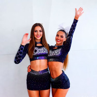 Uniforme de Porristas Personalizado con Logotipo a Color, Trajes para Entrenamiento, Partidos y Actuaciones Escolares o Universitarias
