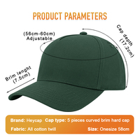 Casquette de baseball pour hommes, certifiée, avec maintien de la forme, écologique, haute densité, durable, avec logo personnalisé