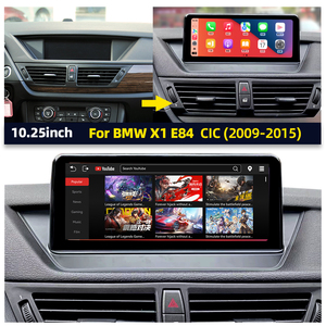 Écran d'affichage radio de voiture sans fil CarPlay Linux 10,25 pouces pour <span class=keywords><strong>BMW</strong></span> <span class=keywords><strong>X1</strong></span> <span class=keywords><strong>E84</strong></span> <span class=keywords><strong>2009</strong></span> - 2015 CIC - Product Image 2