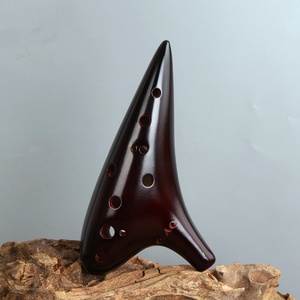 Ocarina Profesional de 12 Orificios en Do Alto, con Acabado Glaseado Efecto Grieta de Hielo, Flauta de Cerámica, Instrumento de Viento, Venta al por Mayor para Tiendas de Música - Product Image 6