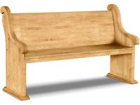 CH-B062, Banc de Chaire d'Église en Bois Robuste K.D, Meubles d'Église Personnalisés