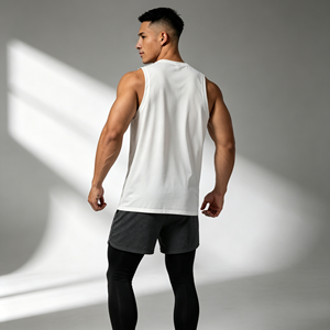 Débardeur sans manches respirant à séchage rapide pour hommes, imprimé tête de taureau, idéal pour le basketball, la course et le fitness, vente en gros de Chine pour l'Europe - Product Image 2
