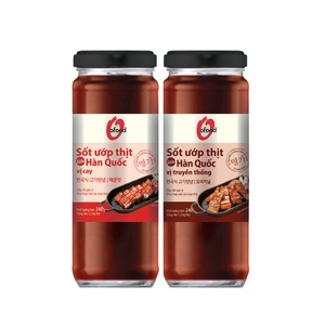 ซอสหมักเนื้อย่างเกาหลีแท้ 240 กรัม โอ'ฟู้ด แดซัง - รสเผ็ดและรสออริจินัล บรรจุขวดแก้ว ขายส่ง - Product Image 1