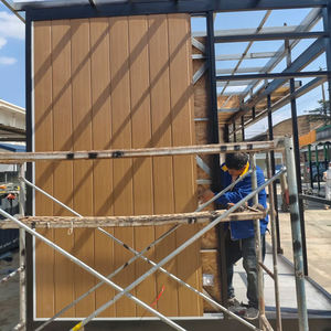 Panneau mural extérieur isolé imperméable en polyuréthane avec panneau sandwich en métal sculpté de 16 mm d'épaisseur pour <span class=keywords><strong>maison</strong></span>, villa, design moderne - Product Image 2