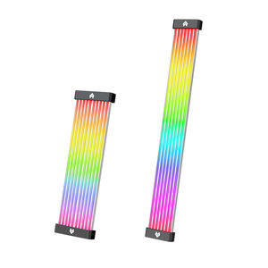 Câble PC de jeu COOLMOON Argb, bande lumineuse LED adressable en silicone, carte mère GPU, câble PC de jeu gainé <span class=keywords><strong>24</strong></span>/8 broches <span class=keywords><strong>Rgb</strong></span> - Product Image 1