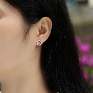 Envío Gratis, Pendientes de Moissanita de Alta Gama, Estilo Nuevo, Compromiso, Plata S925, Diamantes Completos, Pendientes de Lujo para Mujer - Product Image 2