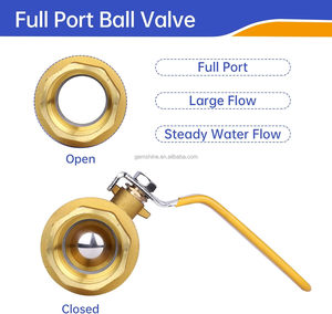 Vanne à boisseau flottant industrielle en alliage de bronze PN25 pour applications marines, extrémités filetées, vanne à boisseau flottant à passage plein - Product Image 6