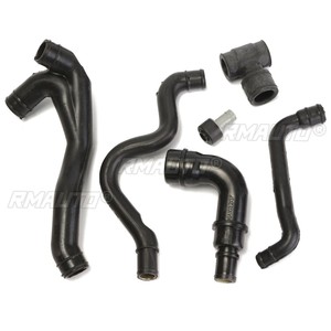 Juego de 6 Mangueras de Respiración del Cárter del Motor Negras para VW Jetta Golf MK4 1.8T AWW AWP 1999-2003 - Product Image 2