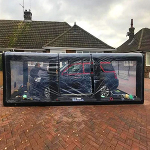 Ngoài trời Inflatable carport PVC Inflatable nhà để xe bao gồm di động kín bụi bằng chứng rõ ràng bãi đậu xe lều với máy bơm không khí - Product Image 1