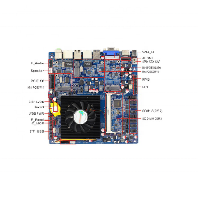 Onboard Intel Bay Trail M/D J1900 4 Core Processor Based Mini ITX Motherboard with Dual Giga Lan ITX-EM19X62A