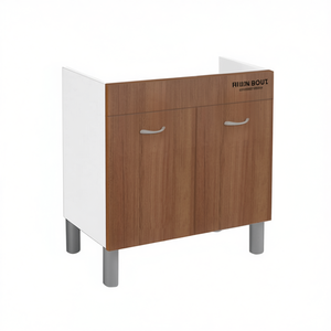 Mueble Bajo Fregadero 80x50 cm Blanco para Fregadero de Acero Inoxidable, Almacenamiento de Cocina - Product Image 3