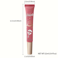 Soyeux Liquide Blush Crème Blush Mat Blush Liquide Contour Fard À Paupières Lèvres Joue Teinte Yeux Maquillage 12ml 4 Couleurs