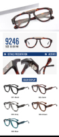 Lunettes de vue optiques sur ordonnance, personnalisées avec logo d'usine, monture pilote pleine, double pont nasal minimal, en acétate léger et durable, pour myopes