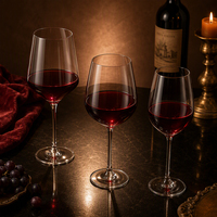 Verre à vin professionnel de sommelier, gobelet aromatique pour vin rouge, verre à pied à bord effilé pour dégustation de vin, 18 oz
