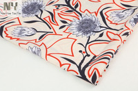 Tissu en Chiffon Polyester 50D Imprimé par Sublimation à Motif Tournesol Personnalisé, Vente en Gros Nanyee Textile