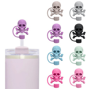 Venta al por mayor Gran oferta silicona Ice King Cup taza de café tapa de paja 8-10mm enchufe a prueba de polvo taza de coche cubiertas de paja de dibujos animados - Product Image 4