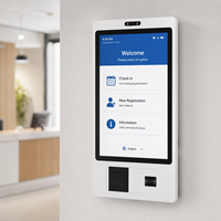 Écran tactile interactif intelligent TouchWo 27 pouces, moniteur tactile, Windows 11 SDK, construction en métal et verre, terminal de point de vente sur pied
