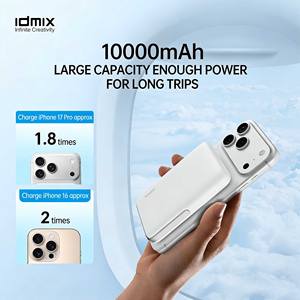 Cargador Inalámbrico Magnético IDMIX con Cable, Batería Externa de 10000mAh, Carga Rápida para iPhone 16/17 - Product Image 5