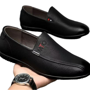 Sepatu Kulit PU Kasual Pria Musim Panas Baru, Bernapas, Anti Selip, Sol Karet, Tren <span class=keywords><strong>Fashion</strong></span> untuk Musim Semi dan Gugur - Product Image 1