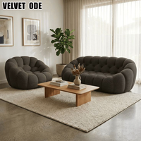 Canapé Bulle de Luxe en Velours Italien Modulaire Sculptural pour Hall d'Hôtel Haut de Gamme, Showroom de Designer, Mobilier d'Exposition