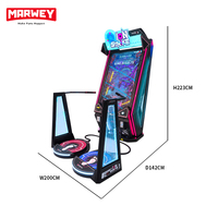 Machine de jeu d'arcade à déclenchement par mouvement de pied pour 1 joueur avec écran 4K