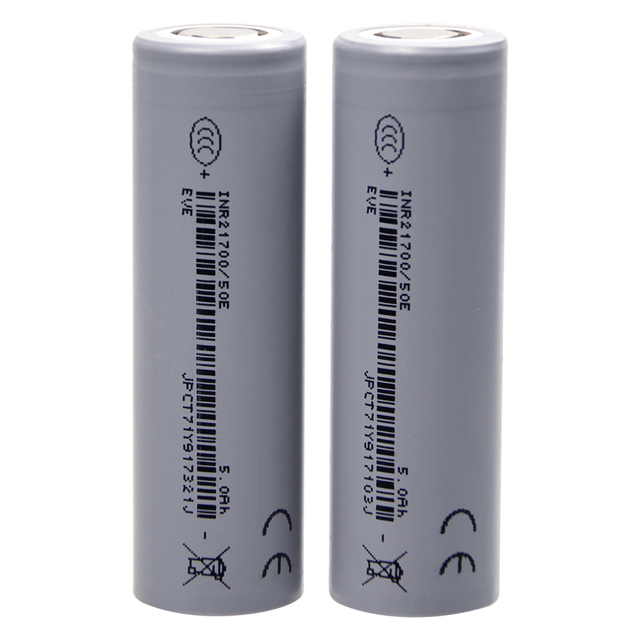 Li Ion Lithium Ion Inr21700 Cell 5000mah 40t 50e  21700 Battery 3C 5C Lithium Battery Cell