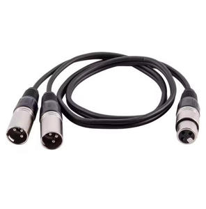 Câble d'extension Y avec prise femelle <span class=keywords><strong>XLR</strong></span> 3 broches vers <span class=keywords><strong>double</strong></span> prise mâle pour amplificateur, haut-parleur, casque, mixeur - Product Image 6