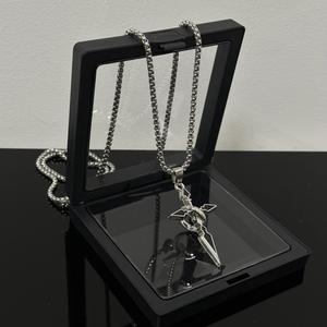 Collier tendance en titane avec pendentif croix <span class=keywords><strong>Zero</strong></span> <span class=keywords><strong>Saber</strong></span> pour fans, bijoux de cosplay - Product Image 1