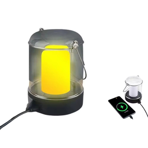 New 3 chế độ làm việc ánh sáng USB sạc cắm trại ngọn lửa <span class=keywords><strong>Torch</strong></span> không thấm nước <span class=keywords><strong>LED</strong></span> Đèn lồng ngoài trời đèn pin khẩn cấp đèn - Product Image 1