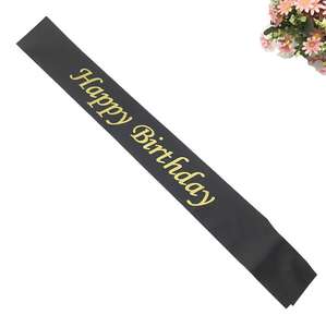 Banda de Feliz Cumpleaños para Mujer, Decoración Multicolor para Fiestas, Suministros de Satén Suave - Product Image 4