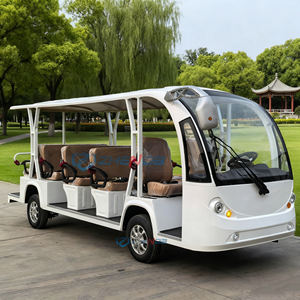 Bus urbains électriques, chariot électrique, bus électrique, sièges bruns et bande lumineuse blanche, bus touristique avec climatisation et porte, nouveau modèle 2026 - Product Image 2