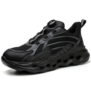 Nuevo Diseño 2023, Calzado de Seguridad con Punta de Acero, Antideslizante, Impermeable, Color Negro, para Hombre, Industria Pesada - Product Image 1